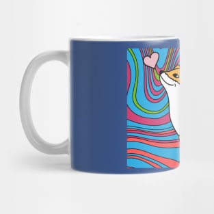 Sweet Retro Vintage Cartoon Fox Mug